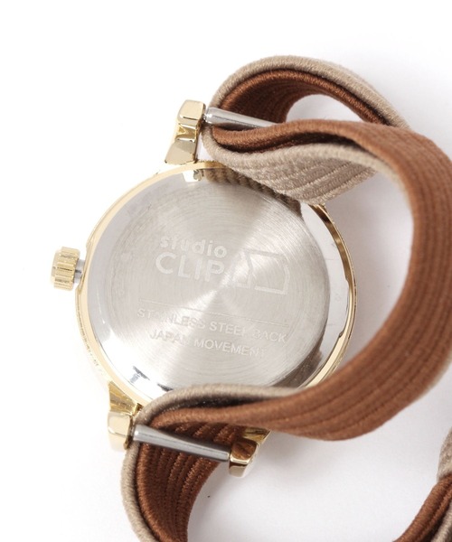 studio CLIP（スタディオクリップ）の「Aゴムブレスセットウォッチ（アナログ腕時計・レディース・ブラウン/ブルー・FREE）」の6枚目の写真