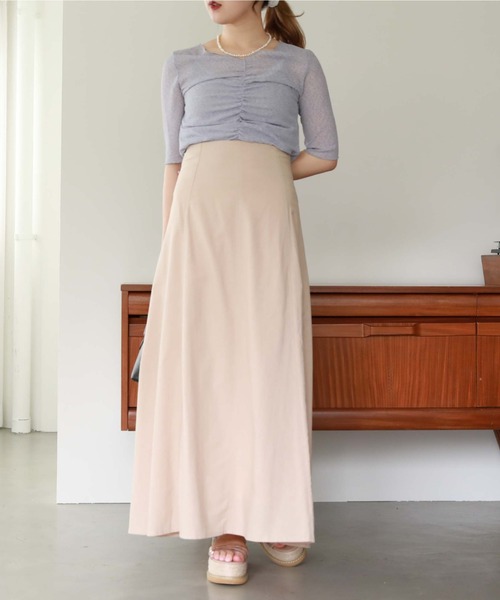 archives（アルシーヴ）の「麻調バックレースアップスカート（スカート・レディース・ブラック/ベージュ/オレンジ/グリーン/ブラウン・MEDIUM）」の13枚目の写真