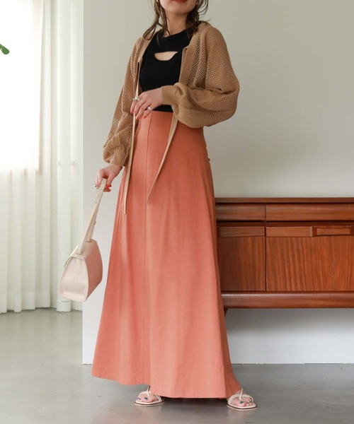 archives（アルシーヴ）の「麻調バックレースアップスカート（スカート・レディース・ブラック/ベージュ/オレンジ/グリーン/ブラウン・MEDIUM）」の21枚目の写真