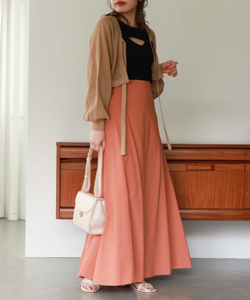 archives（アルシーヴ）の「麻調バックレースアップスカート（スカート・レディース・ブラック/ベージュ/オレンジ/グリーン/ブラウン・MEDIUM）」の22枚目の写真