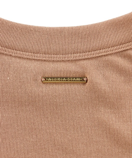 ALEXIA STAM（アリシアスタン）の「Basic Tank Top/ベーシックタンクトップ（タンクトップ・レディース・ブラウン/ヘザーグレー/モカ・FREE）」の7枚目の写真