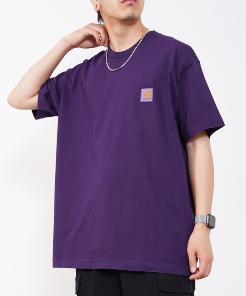 Carhartt WIP（カーハートダブリューアイピー）の「Carhartt WIP(カーハート ワークインプログレス) ビスタ 半袖Tシャツ（Tシャツ/カットソー・メンズ・パープル/グリーン/チャコール・S/M/L）」の3枚目の写真