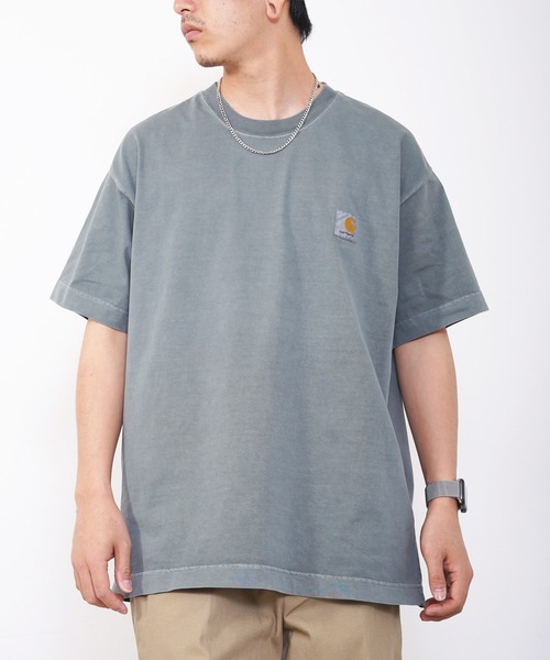 Carhartt WIP（カーハートダブリューアイピー）の「Carhartt WIP(カーハート ワークインプログレス) ビスタ 半袖Tシャツ（Tシャツ/カットソー・メンズ・パープル/グリーン/チャコール・S/M/L）」の2枚目の写真