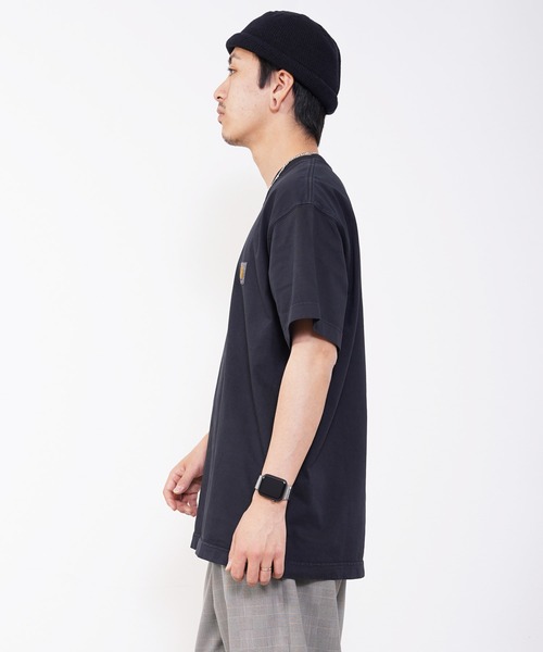 Carhartt WIP（カーハートダブリューアイピー）の「Carhartt WIP(カーハート ワークインプログレス) ビスタ 半袖Tシャツ（Tシャツ/カットソー・メンズ・パープル/グリーン/チャコール・S/M/L）」の4枚目の写真