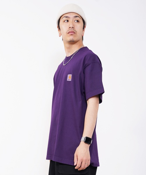 Carhartt WIP（カーハートダブリューアイピー）の「Carhartt WIP(カーハート ワークインプログレス) ビスタ 半袖Tシャツ（Tシャツ/カットソー・メンズ・パープル/グリーン/チャコール・S/M/L）」の22枚目の写真