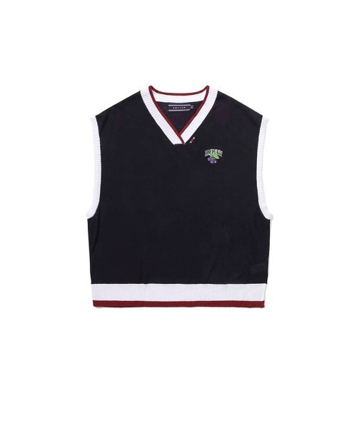 ROMANTIC CROWN（ロマンティッククラウン）の「A'GEM/9 × .kom『ROMANTIC CROWN/ロマンティッククラウン』FRUIT KNIT VEST/フルーツ Vネックニット ベスト（ベスト・レディース・ホワイト/ネイビー・L）」の10枚目の写真