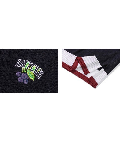 ROMANTIC CROWN（ロマンティッククラウン）の「A'GEM/9 × .kom『ROMANTIC CROWN/ロマンティッククラウン』FRUIT KNIT VEST/フルーツ Vネックニット ベスト（ベスト・レディース・ホワイト/ネイビー・L）」の17枚目の写真