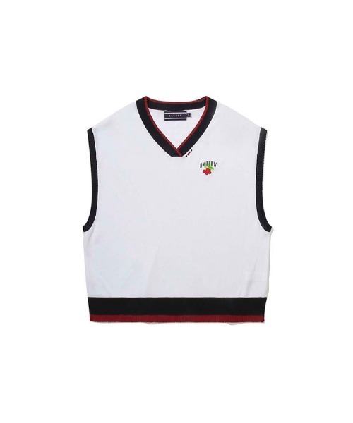 ROMANTIC CROWN（ロマンティッククラウン）の「A'GEM/9 × .kom『ROMANTIC CROWN/ロマンティッククラウン』FRUIT KNIT VEST/フルーツ Vネックニット ベスト（ベスト・レディース・ホワイト/ネイビー・L）」の16枚目の写真