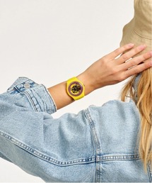 SWATCH（スウォッチ）の「PURPLE RINGS YELLOW（アナログ腕時計）」