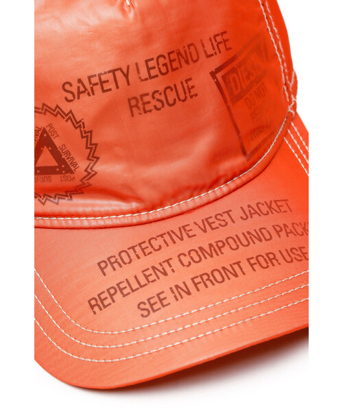 DIESEL（ディーゼル）の「メンズ キャップ ベースボールキャップ（キャップ・メンズ・ブラック/オレンジ・02）」の3枚目の写真