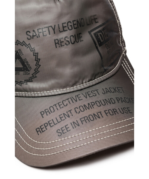 DIESEL（ディーゼル）の「メンズ キャップ ベースボールキャップ（キャップ・メンズ・ブラック/オレンジ・02）」の5枚目の写真