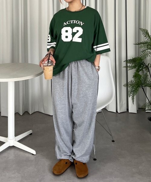 PairPair（ペアペア）の「ナンバーリングTEE(ユニセックス)（Tシャツ/カットソー・メンズ・オフホワイト/グリーン/グレイッシュブルー・MEDIUM/LARGE）」の16枚目の写真