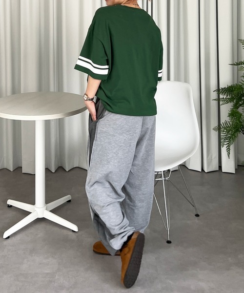 PairPair（ペアペア）の「ナンバーリングTEE(ユニセックス)（Tシャツ/カットソー・メンズ・オフホワイト/グリーン/グレイッシュブルー・MEDIUM/LARGE）」の17枚目の写真