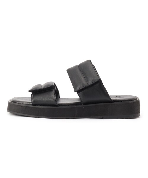 tk.TAKEO KIKUCHI(ティーケータケオキクチ)の「◆パディングダブルベルトサンダル(サンダル・メンズ・ブラック・65/75)」の8枚目の写真