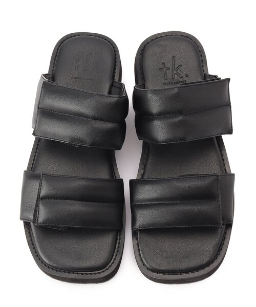 tk.TAKEO KIKUCHI(ティーケータケオキクチ)の「◆パディングダブルベルトサンダル(サンダル・メンズ・ブラック・65/75)」の7枚目の写真