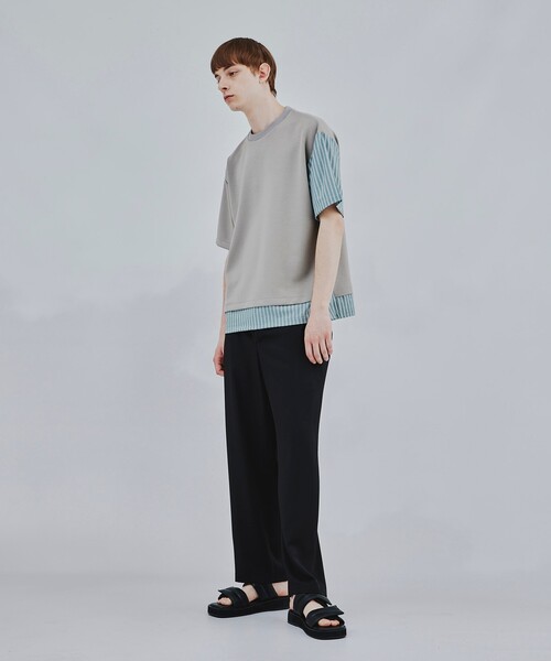 tk.TAKEO KIKUCHI(ティーケータケオキクチ)の「◆パディングダブルベルトサンダル(サンダル・メンズ・ブラック・65/75)」の12枚目の写真