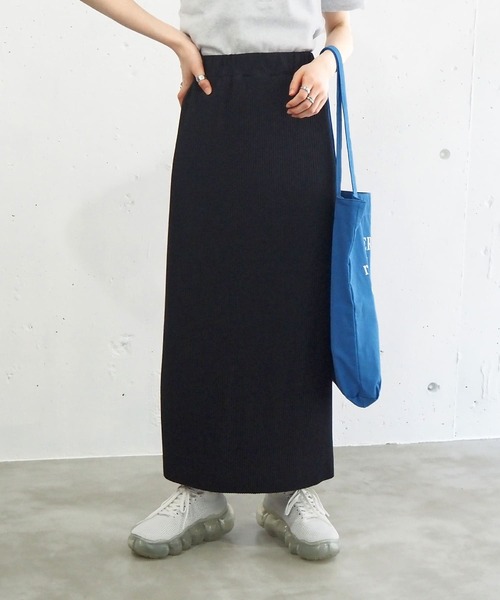 tiptop（ティップトップ）の「プリーツナロースカート（スカート・レディース・ブラック/ピンク/グリーン/アイボリー・FREE）」の9枚目の写真