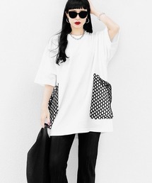 LVEU. | Point mesh over T-shirt / ポイントメッシュオーバーTシャツ(Ai select)(Tシャツ/カットソー)