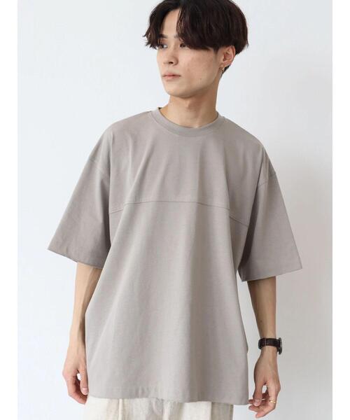 CRAFT STANDARD BOUTIQUE（クラフトスタンダードブティック）の「カットオフフットボールTEE　＊（Tシャツ/カットソー・メンズ・モカ/グレー/ベージュ・LL/M/L）」の5枚目の写真