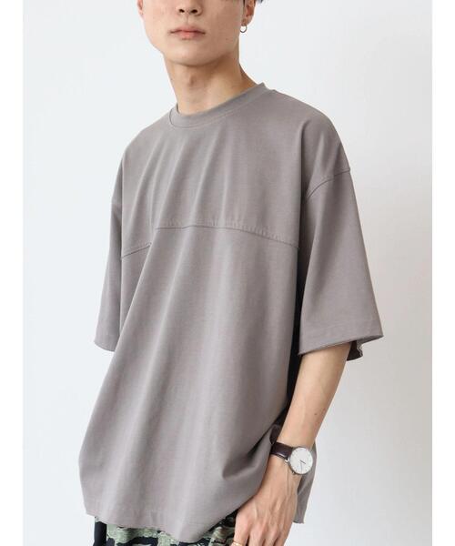 CRAFT STANDARD BOUTIQUE（クラフトスタンダードブティック）の「カットオフフットボールTEE　＊（Tシャツ/カットソー・メンズ・モカ/グレー/ベージュ・LL/M/L）」の6枚目の写真