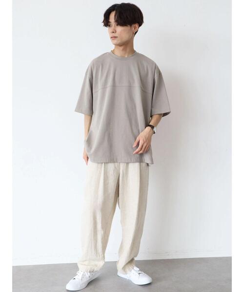 CRAFT STANDARD BOUTIQUE（クラフトスタンダードブティック）の「カットオフフットボールTEE　＊（Tシャツ/カットソー・メンズ・モカ/グレー/ベージュ・LL/M/L）」の7枚目の写真