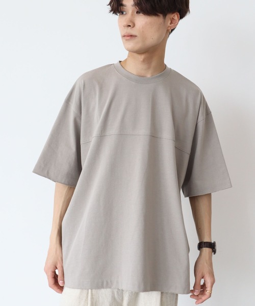 CRAFT STANDARD BOUTIQUE（クラフトスタンダードブティック）の「カットオフフットボールTEE　＊（Tシャツ/カットソー・メンズ・モカ/グレー/ベージュ・LL/M/L）」の3枚目の写真