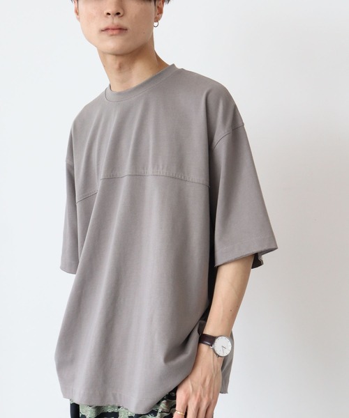 CRAFT STANDARD BOUTIQUE（クラフトスタンダードブティック）の「カットオフフットボールTEE　＊（Tシャツ/カットソー・メンズ・モカ/グレー/ベージュ・LL/M/L）」の2枚目の写真