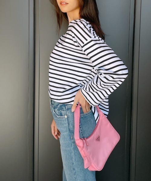 Vicente（ヴィセンテ）の「Border long tee（Tシャツ/カットソー・レディース・ブラック/パープル/ブルー・FREE）」の7枚目の写真