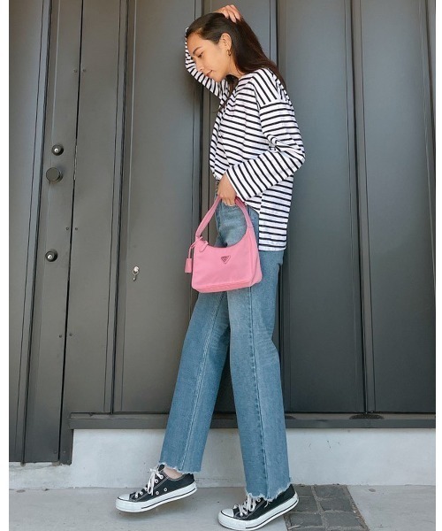 Vicente（ヴィセンテ）の「Border long tee（Tシャツ/カットソー・レディース・ブラック/パープル/ブルー・FREE）」の18枚目の写真