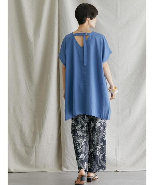 AMERICAN HOLIC(アメリカンホリック)の「綿サテンリーフパンツ(その他パンツ・レディース・ブラック・M/L)」の8枚目の写真