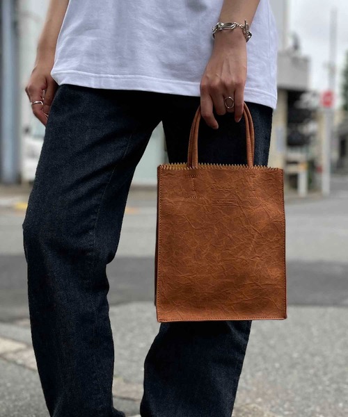Legato Largo(レガートラルゴ)の「Legato Largo/ レガートラルゴ Lineare/ミニトートバッグ / LT-F1861(ハンドバッグ・レディース・ベージュ/ライトグレー/ブラック/キャメル・ONESIZE)」の16枚目の写真
