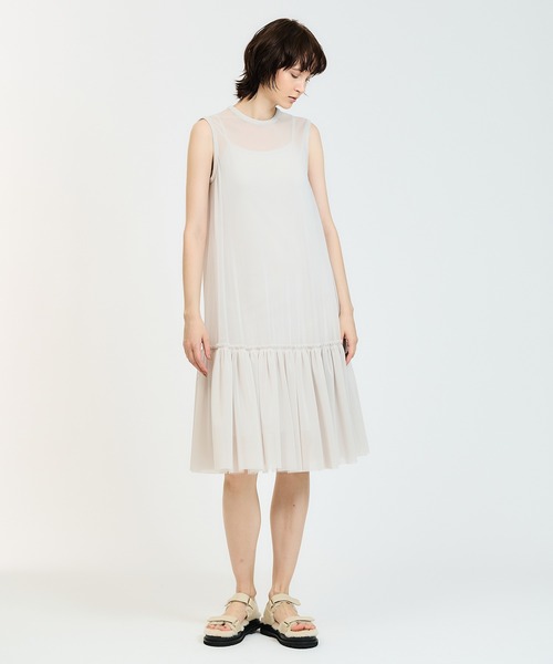 美品　ESTNATION / チュールティアードワンピース ESTNATION（エストネーション）の「ESTNATION / チュール