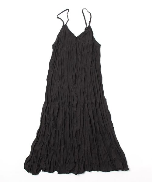 SpRay（スプレイ）の「クリンクルキャミワンピース（ワンピース・レディース・ブラック/グレー/オフホワイト/ダークグリーン/ダークブラウン/モカ・FREE）」の7枚目の写真