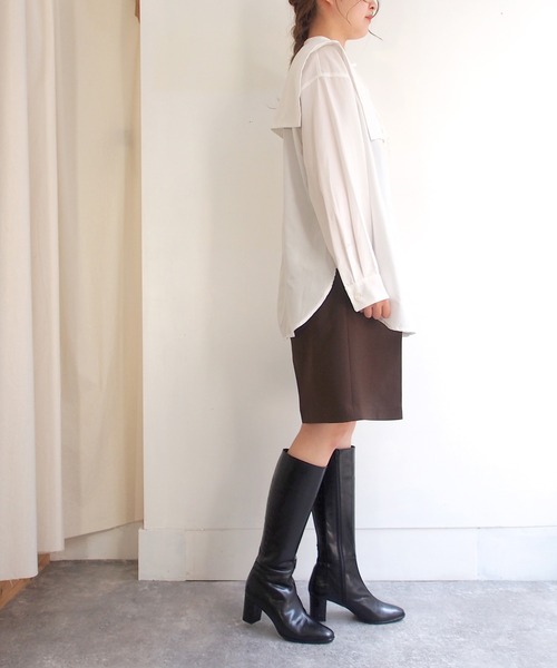 apres（アプレ）の「ロングブーツ　-8650413（ブーツ・レディース・ブラック/グレイッシュベージュ・22.5cm/23.5cm/24.5cm/23.0cm/24.0cm）」の7枚目の写真