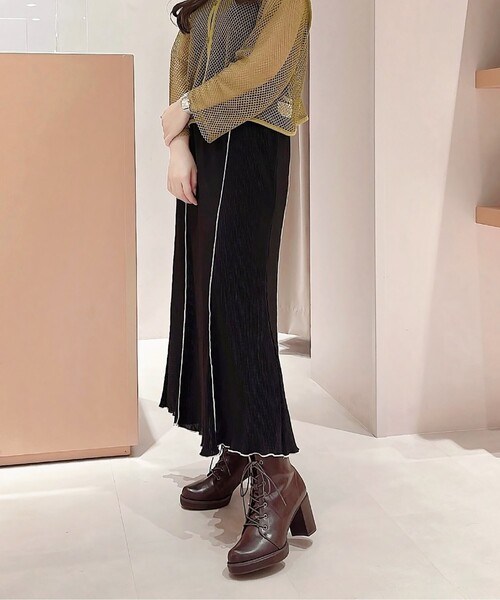ESPERANZA（エスペランサ）の「7ホールレースアップショートブーツ（ブーツ・レディース・ブラック/ダークブラウン・LL/S/M/L）」の14枚目の写真