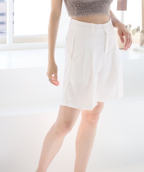 Girly Doll（ガーリードール）の「センタープレスショートパンツ（その他パンツ・レディース・ブラック/ライトグリーン/ホワイト・M/L/S）」の20枚目の写真