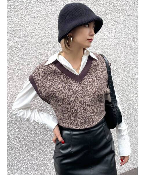 EMODA（エモダ）の「ショートカットオフシャツ（シャツ/ブラウス・レディース・ホワイト/ブラック/ブルー/ベージュ・FREE）」の17枚目の写真