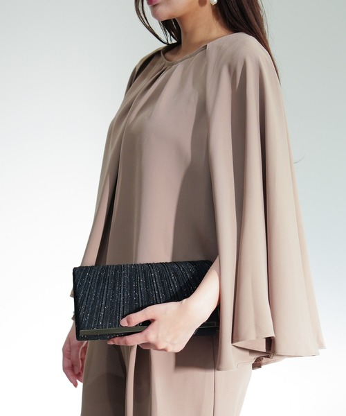 DRESS PLUS(ドレスプラス)の「バッグ クラッチバッグ ショルダーバッグ パーティーバッグ 結婚式(クラッチバッグ・レディース・シャンパン/シルバー/ピンク/チャコール/ブラック・フリー)」の15枚目の写真