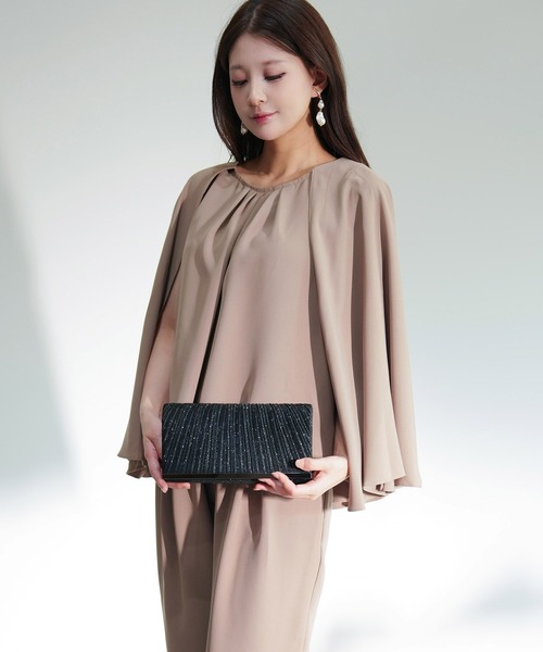 DRESS PLUS(ドレスプラス)の「バッグ クラッチバッグ ショルダーバッグ パーティーバッグ 結婚式(クラッチバッグ・レディース・シャンパン/シルバー/ピンク/チャコール/ブラック・フリー)」の13枚目の写真