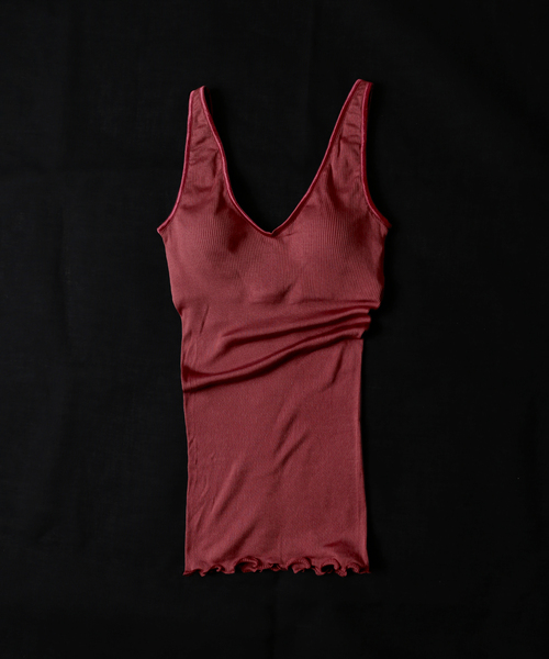 EMILY WEEK（エミリーウィーク）の「シルクテレコリブブラタンク◆（インナーウェア/肌着・レディース・ブラウン/ピンク・FREE）」の18枚目の写真