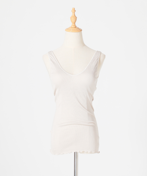 EMILY WEEK（エミリーウィーク）の「シルクテレコリブブラタンク◆（インナーウェア/肌着・レディース・ブラウン/ピンク・FREE）」の16枚目の写真