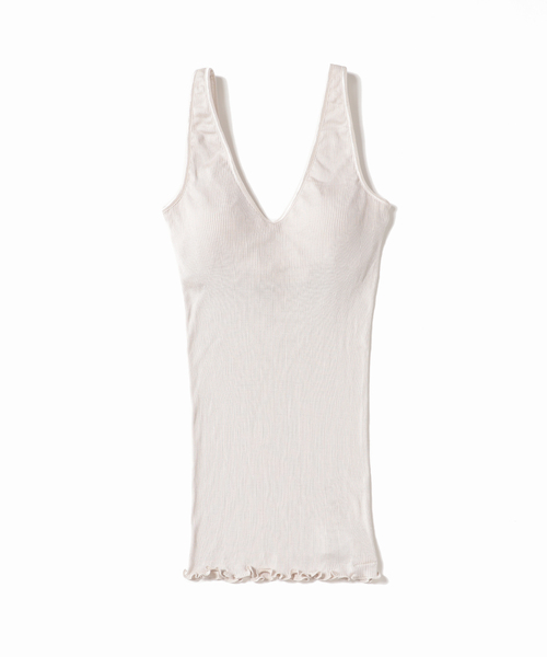 EMILY WEEK（エミリーウィーク）の「シルクテレコリブブラタンク◆（インナーウェア/肌着・レディース・ブラウン/ピンク・FREE）」の11枚目の写真