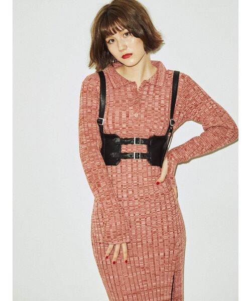 jouetie(ジュエティ)の「ハーネスコルセット(サスペンダー・レディース・アイボリー/ブラック・FREE)」の6枚目の写真