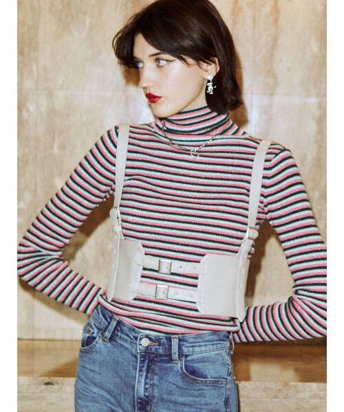 jouetie(ジュエティ)の「ハーネスコルセット(サスペンダー・レディース・アイボリー/ブラック・FREE)」の10枚目の写真