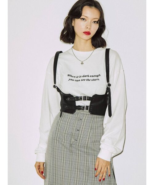 jouetie(ジュエティ)の「ハーネスコルセット(サスペンダー・レディース・アイボリー/ブラック・FREE)」の15枚目の写真