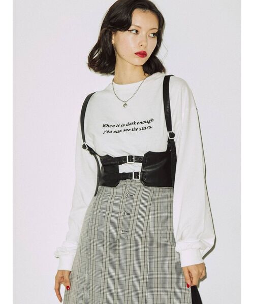 jouetie(ジュエティ)の「ハーネスコルセット(サスペンダー・レディース・アイボリー/ブラック・FREE)」の16枚目の写真