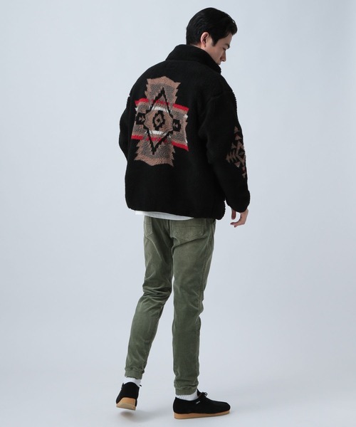 PENDLETON(ペンドルトン)の「【PENDLETON】BOA BLOUSON EX(ブルゾン・メンズ・ブラック/アイボリー・MEDIUM/LARGE)」の4枚目の写真