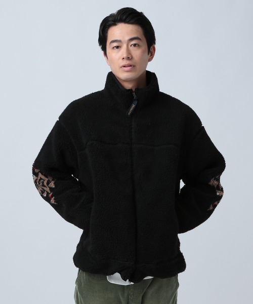 PENDLETON(ペンドルトン)の「【PENDLETON】BOA BLOUSON EX(ブルゾン・メンズ・ブラック/アイボリー・MEDIUM/LARGE)」の5枚目の写真