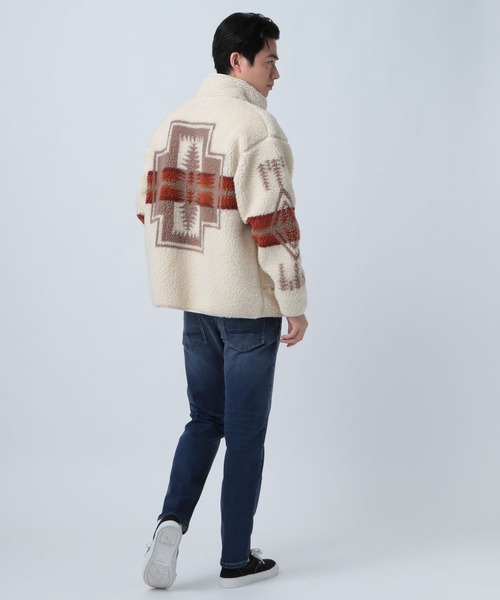 PENDLETON(ペンドルトン)の「【PENDLETON】BOA BLOUSON EX(ブルゾン・メンズ・ブラック/アイボリー・MEDIUM/LARGE)」の9枚目の写真