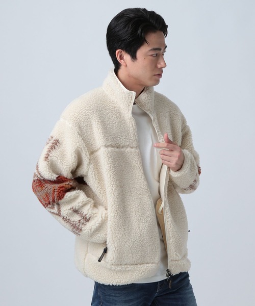 PENDLETON(ペンドルトン)の「【PENDLETON】BOA BLOUSON EX(ブルゾン・メンズ・ブラック/アイボリー・MEDIUM/LARGE)」の10枚目の写真